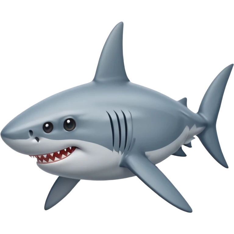 Shark with star eyes emoji