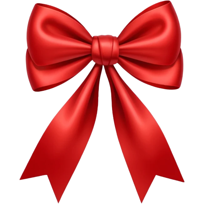 Red bow emoji