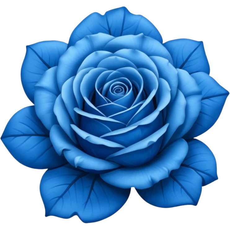 Blue rose emoji