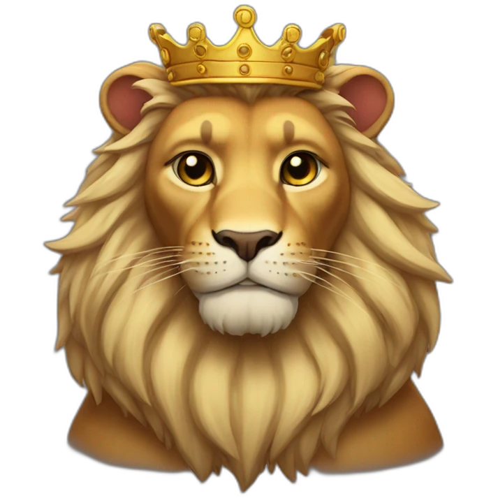 Cat king lion emoji
