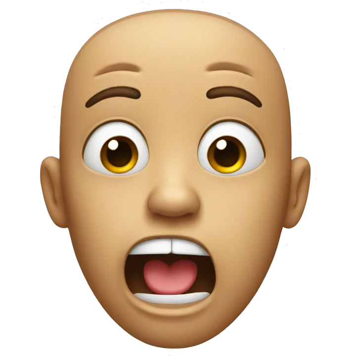 face almost crying with the hand in the mouth emoji