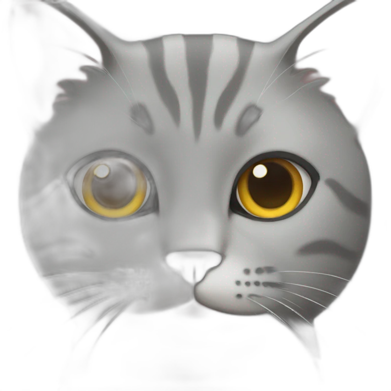 Gray cat emoji