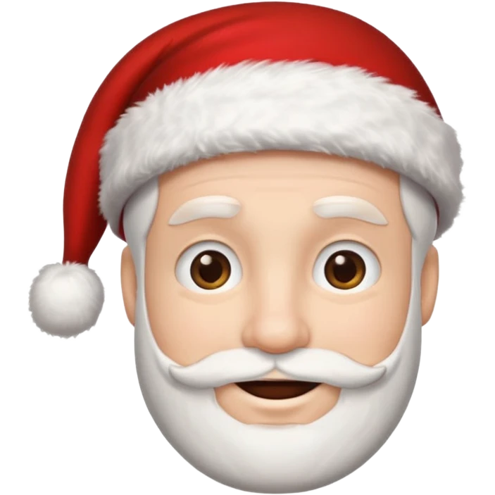 man with santa cap no beard  emoji