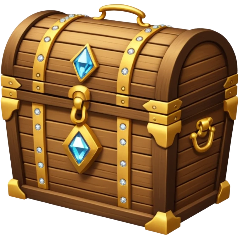 treasure chest with diamonds in it emoji