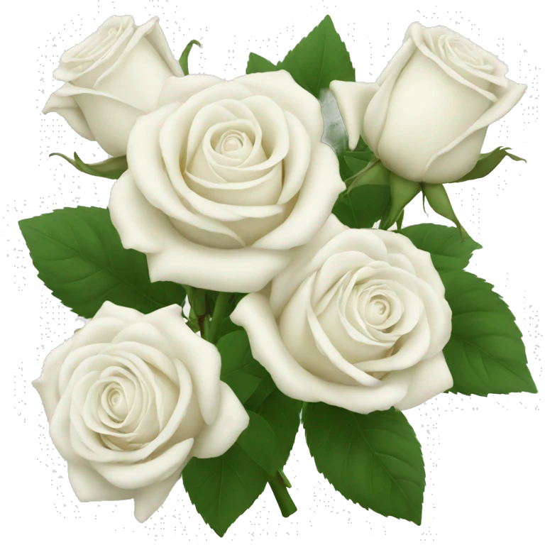 white roses emoji