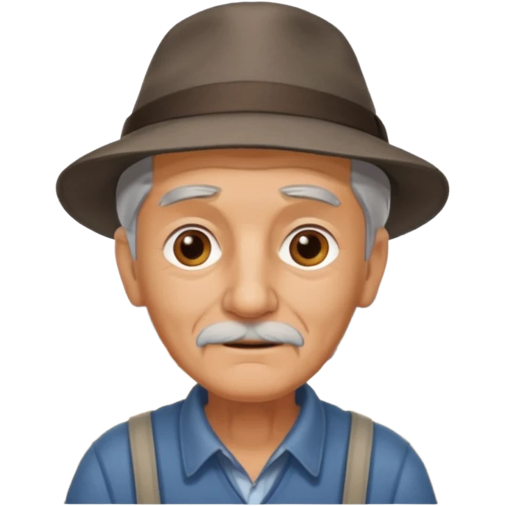 abuelo de pueblo rural emoji