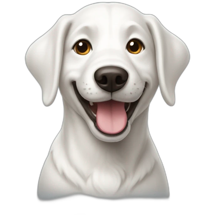 happy-white-dog emoji