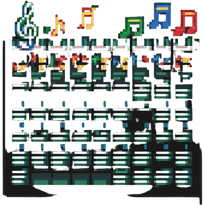 calendar with musical notes emoji