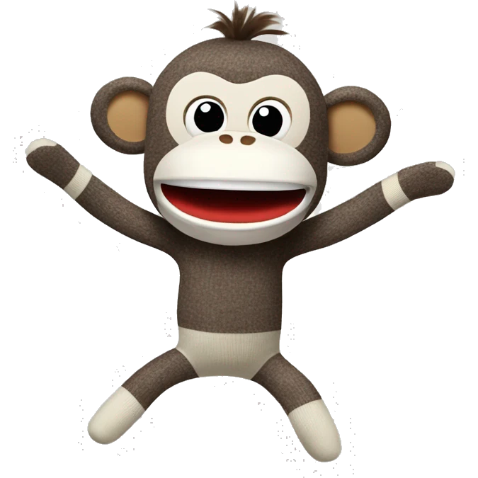 Sock monkey raving  emoji