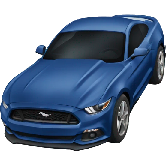 dark blue mustang emoji