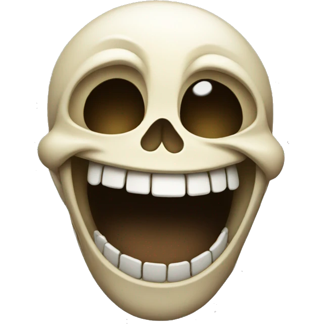 Skull laughing emoji