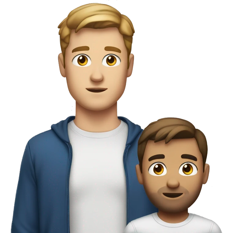 A 26 year old, White man, with short brown hair, with none facial hair,   with blue eyes wearing a t-shirt. emoji