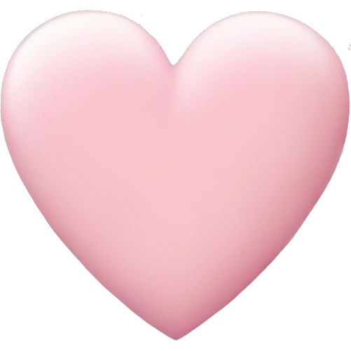 pastel pink heart emoji