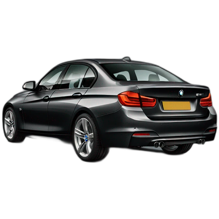 Bmw 3 series g black emoji