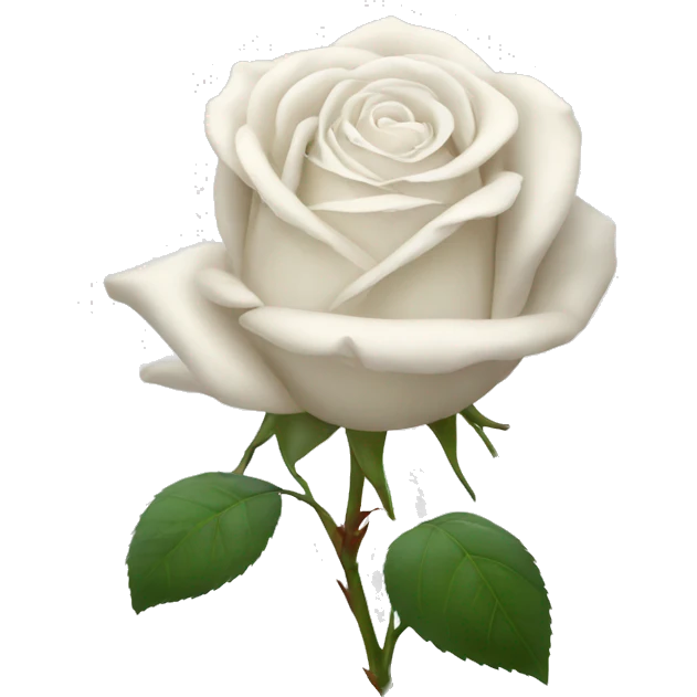 Rose blanche emoji