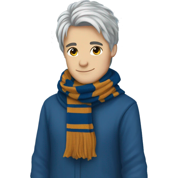 Cozy ravenclaw scarf emoji