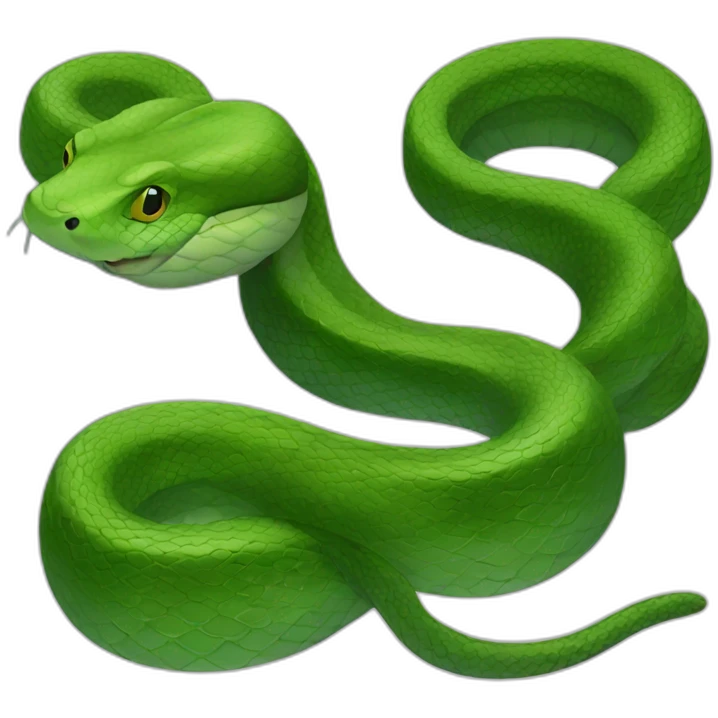 green anaconda emoji