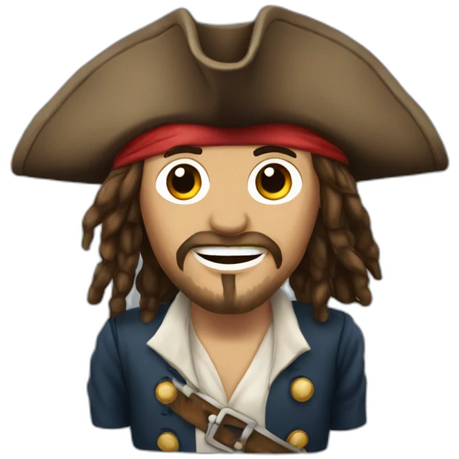 Jack Sparrow Who carries the French flag emoji