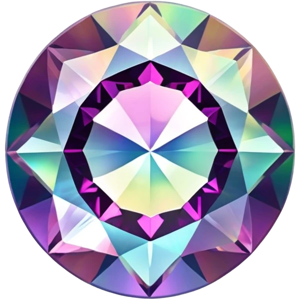 Round Mystic Topaz Gem emoji