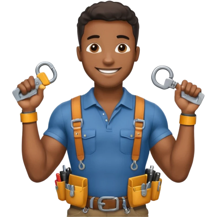 black locksmith man emoji