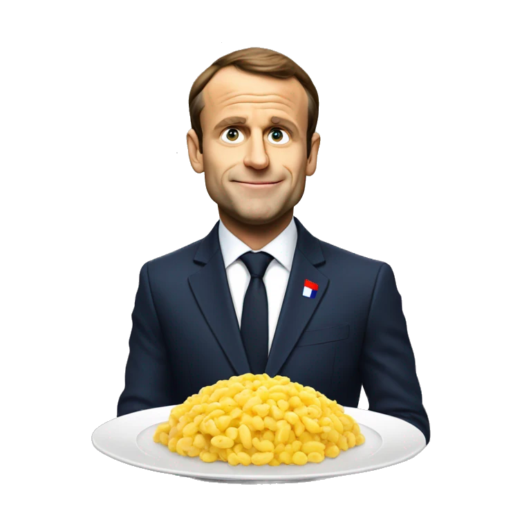 macron qui mange emoji