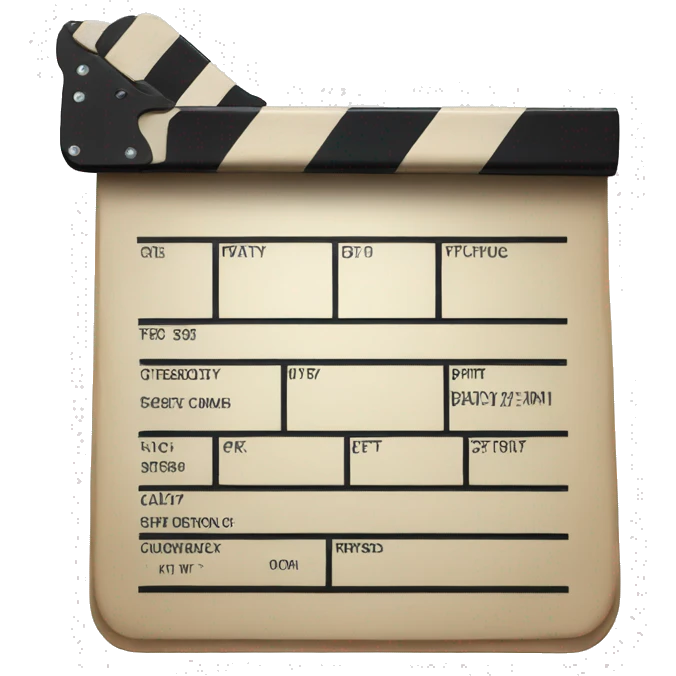 movie clap board emoji