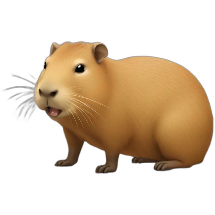 capybara in short emoji