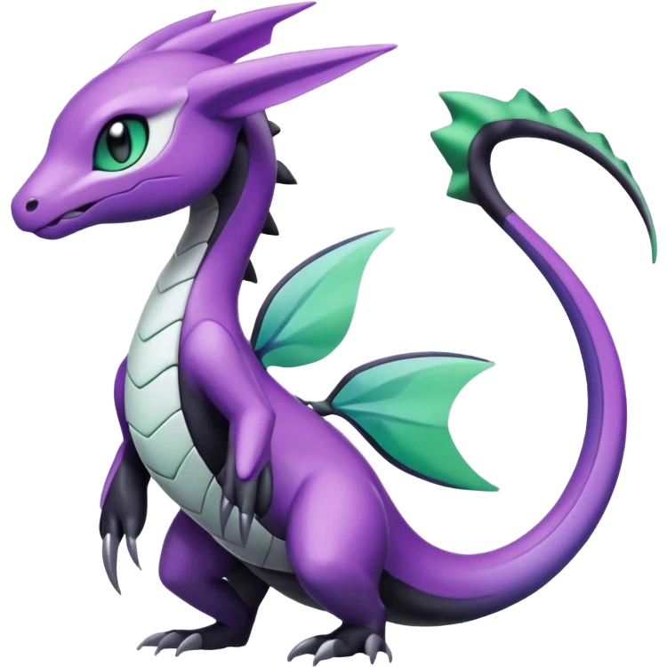 Violet-purple-black-white-gradients Meloetta-Rayquaza-Salandit-Pokémon-Fakémon-creature emoji