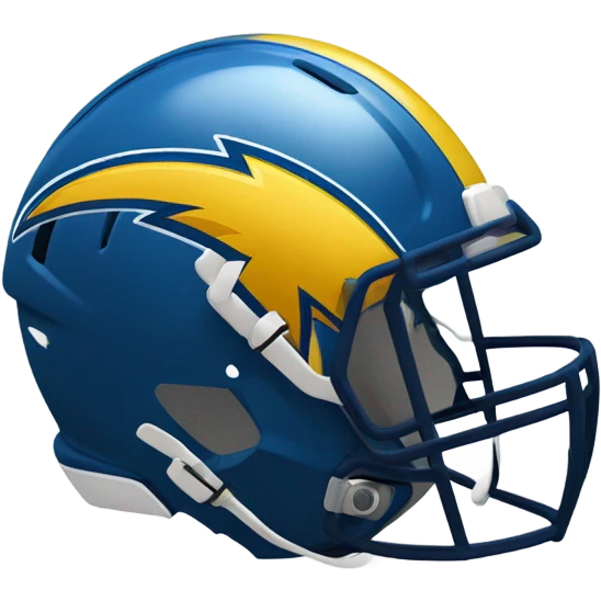 La chargers football helmet emoji
