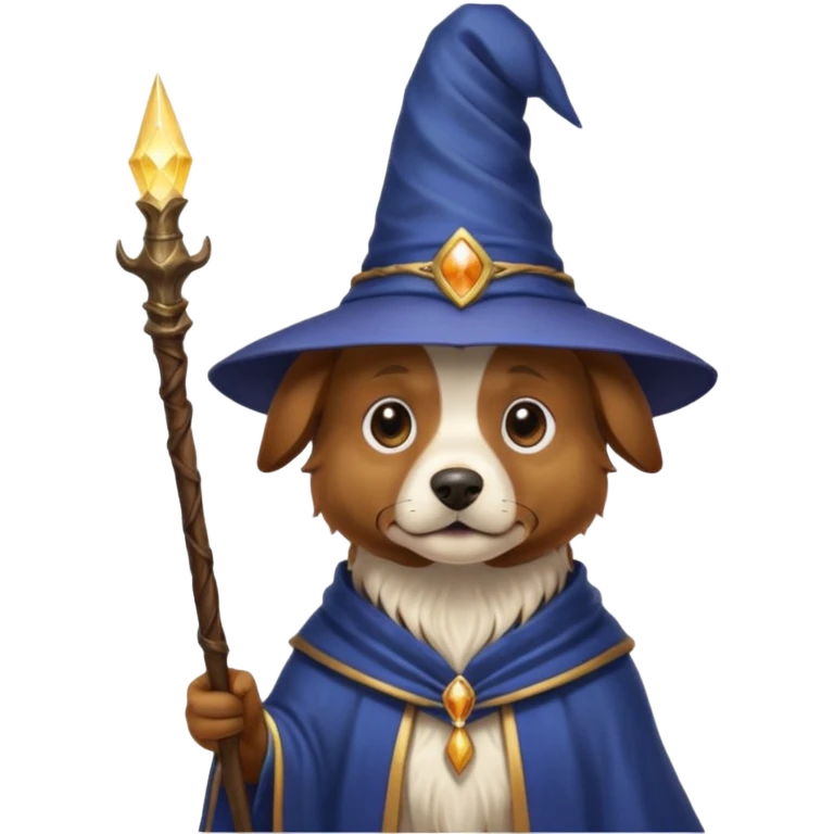 Dog wizard emoji