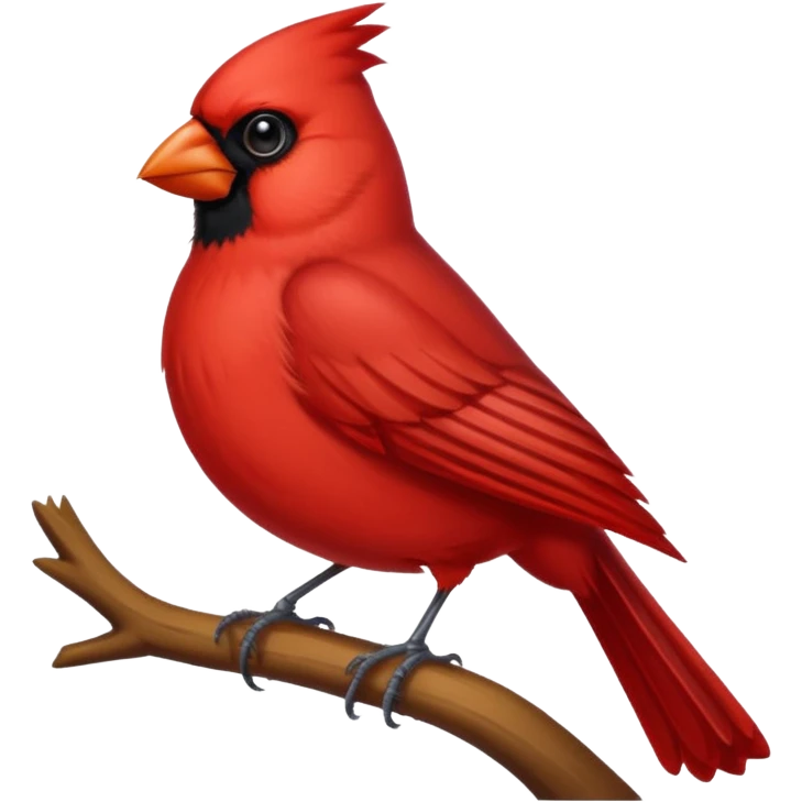 red cardinal emoji