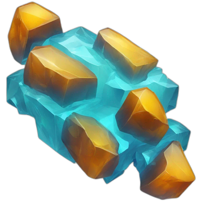 obstacle in amber crystal formation emoji