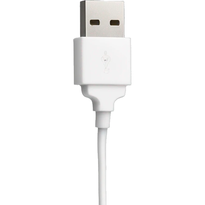 White usb cable emoji