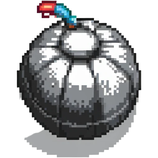 black bomb power up without fuse emoji