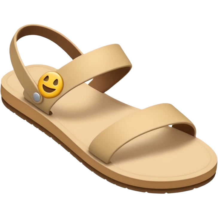 sandal bottom with thin sole, emoji style emoji