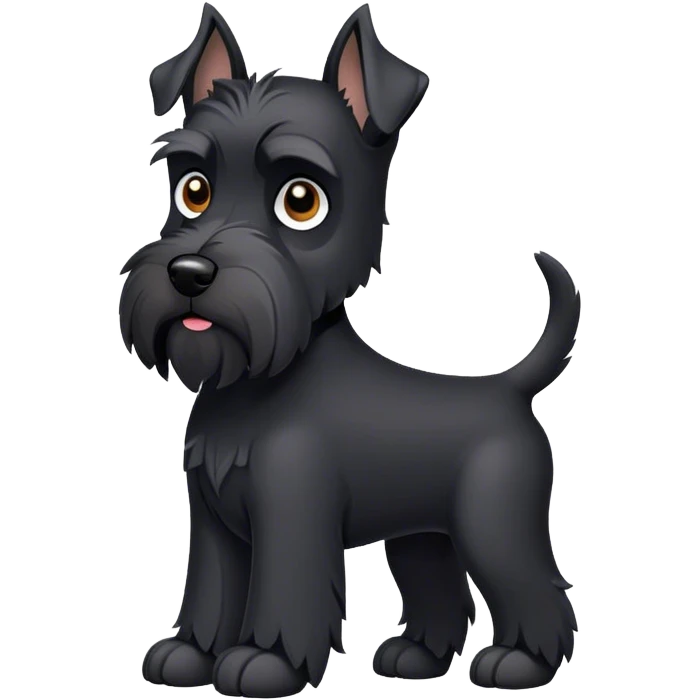 Black schnauzer emoji