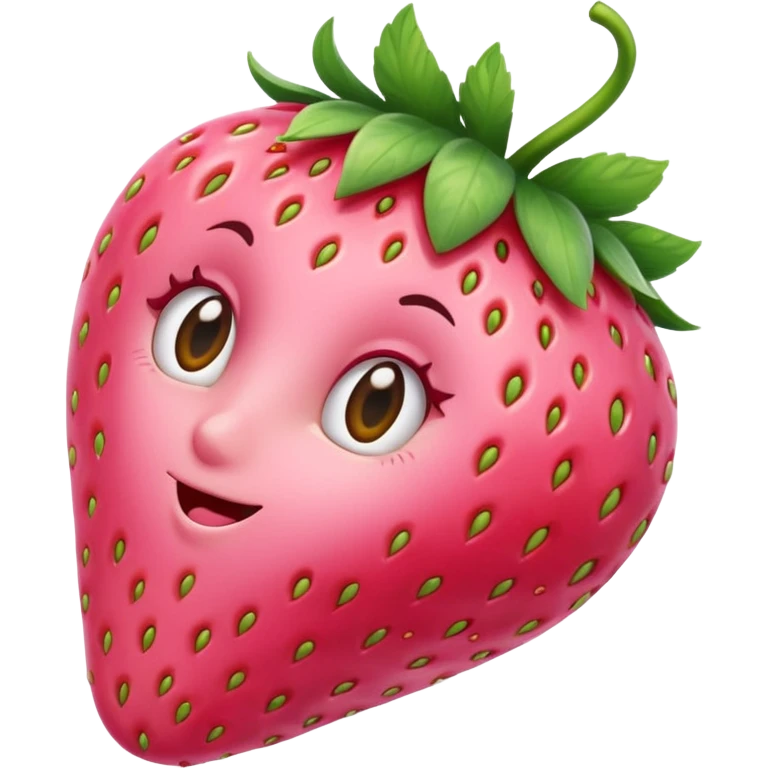 pink strawberry emoji
