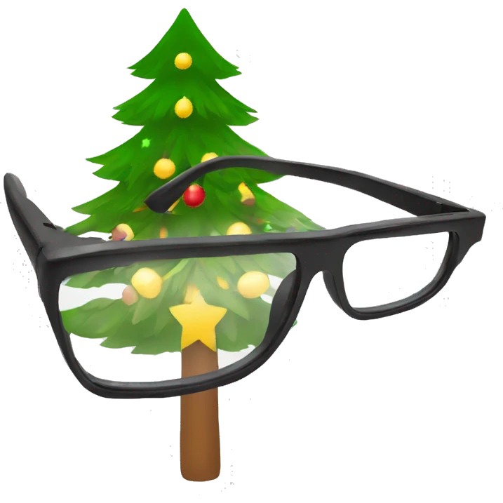 Yellow Megane with christmas tree emoji