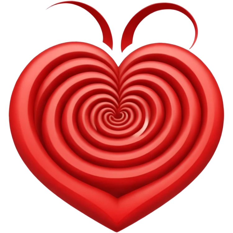 spiral twirl heart emoji