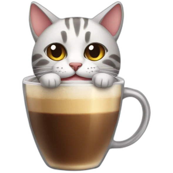cat drink coffee emoji