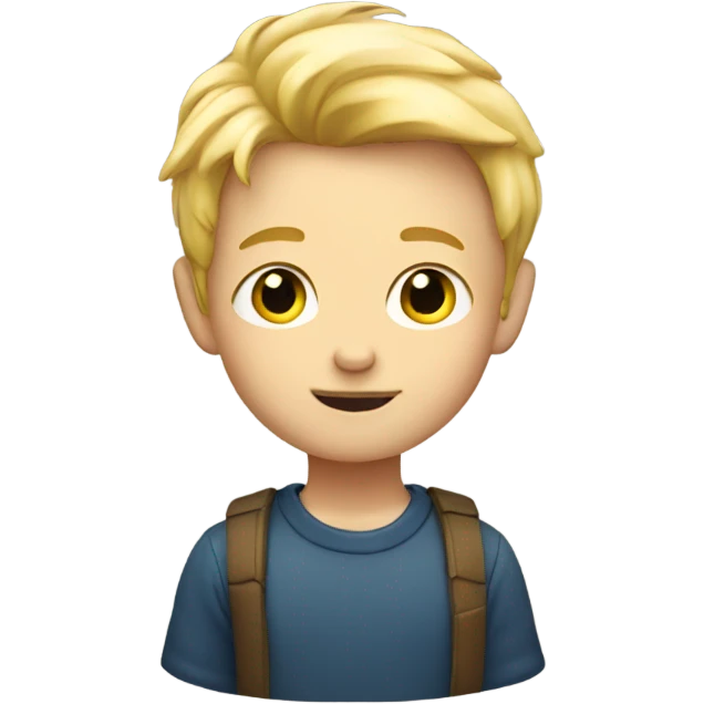 tiny blonde boy emoji