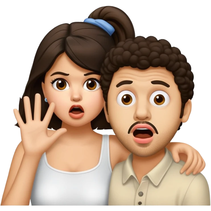 selena gomez and benny blanco shocked emoji