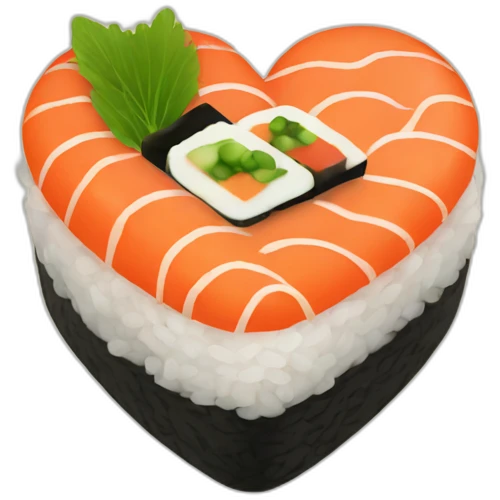 sushi heart emoji