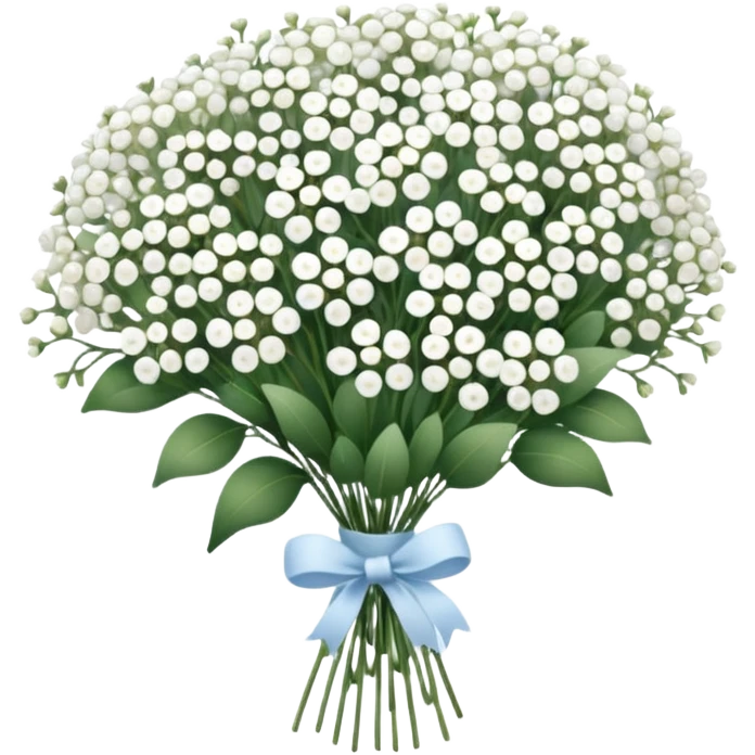 baby's breath bouquet emoji