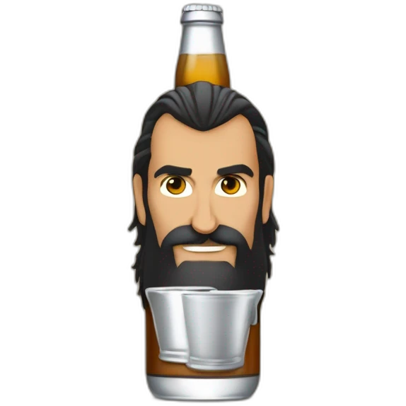 Sébastien chabal buvant une bière emoji