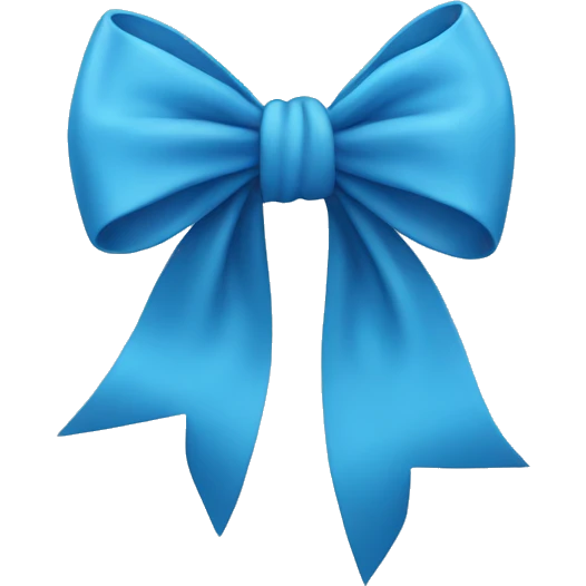 Blue bow  emoji