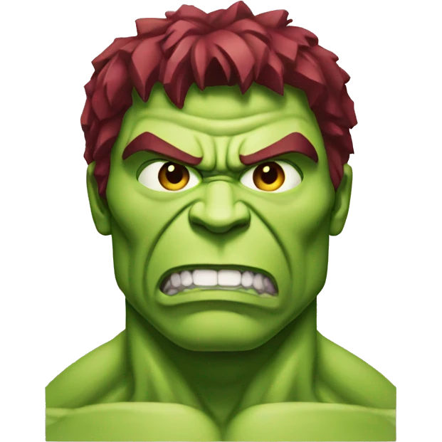 Hulk red emoji