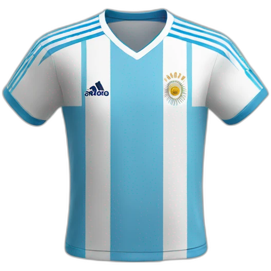 Argentina soccer jersey emoji