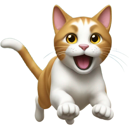 Cat running  emoji