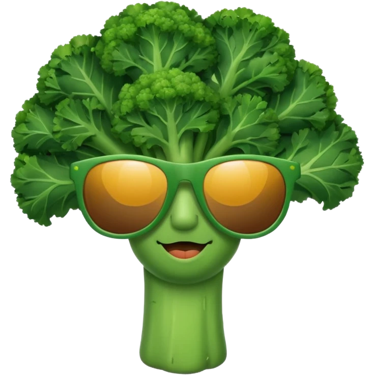 broccolini with sunglasses emoji